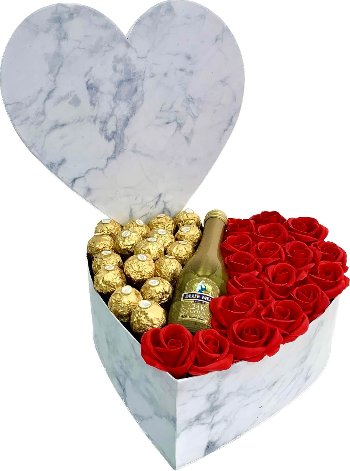 מארז קופסת לב קרמי