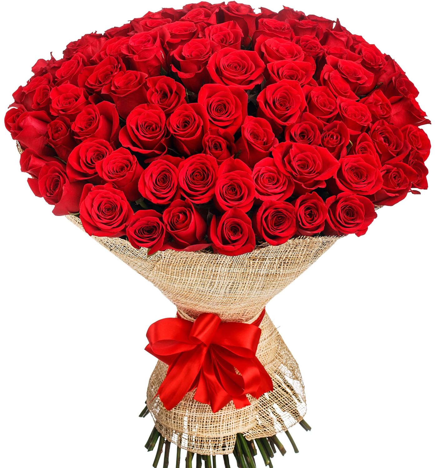 זר ורדים אדומים רומנטי